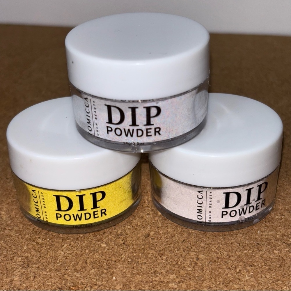3/$15 Dip Powder Set - White, Yellow, Gray